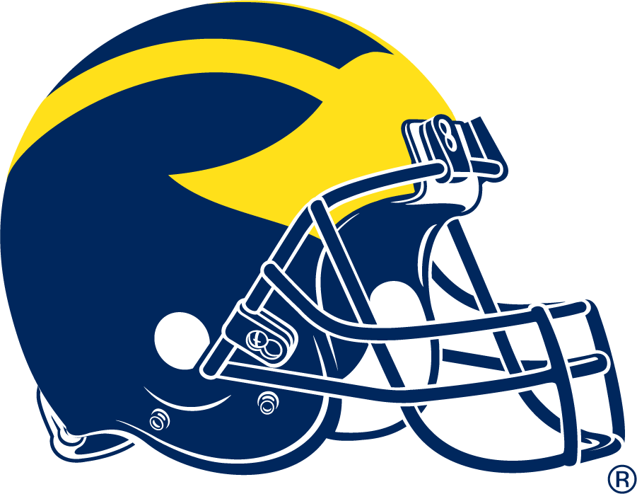Michigan Wolverines 1975-1993 Helmet Logo DIY iron on transfer (heat transfer)